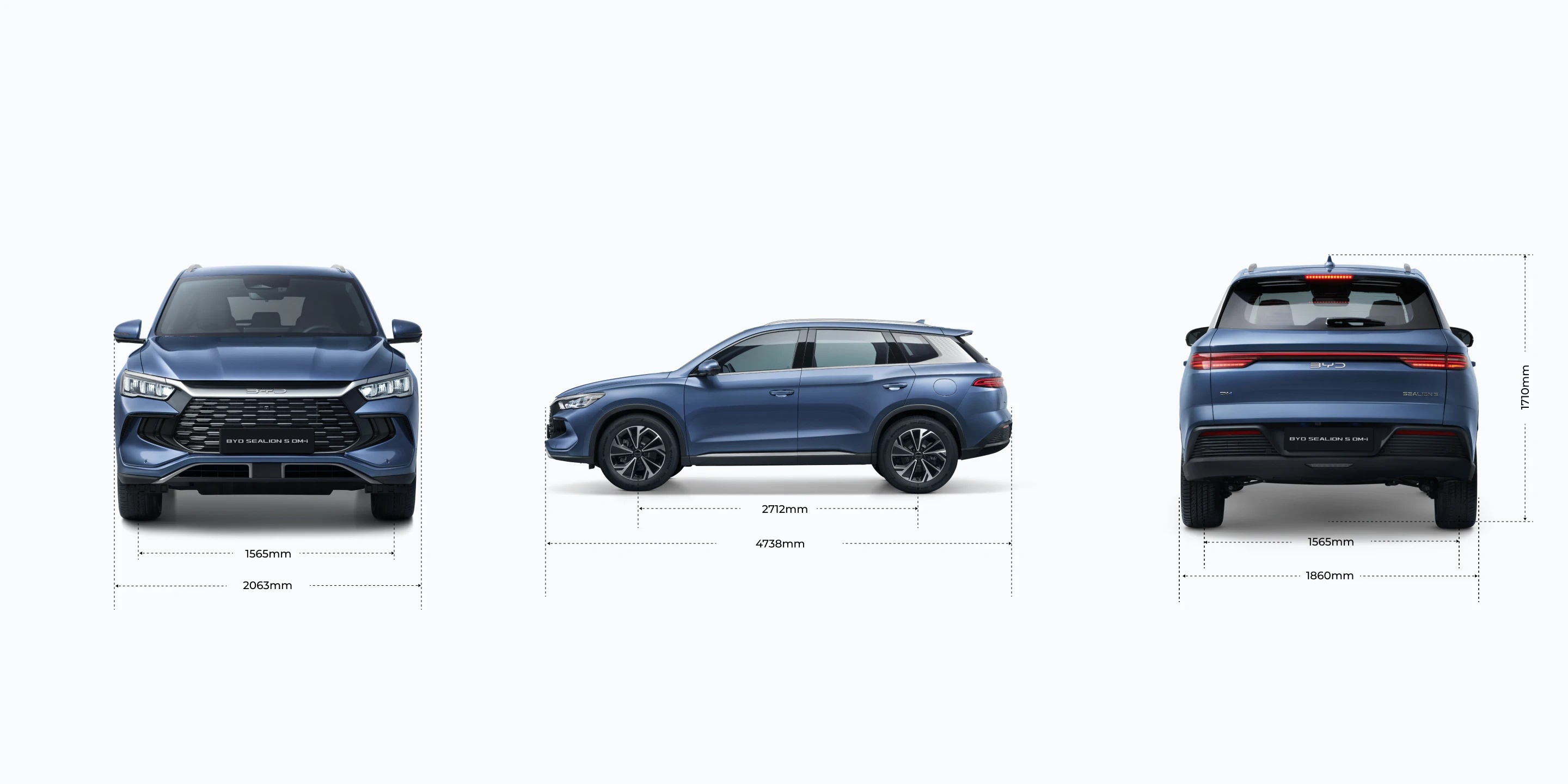 SEALION 5 DM-i Dimensions