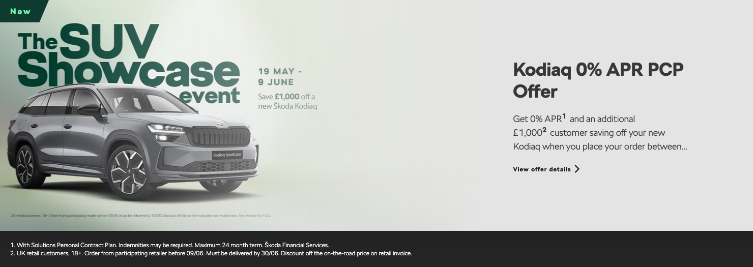 Kodiaq 0% APR PCP Offer