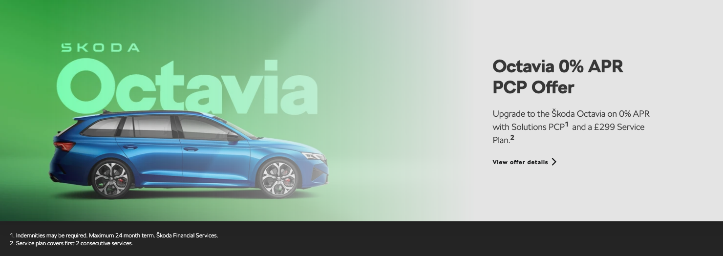 Octavia Estate 0% PCP Offer