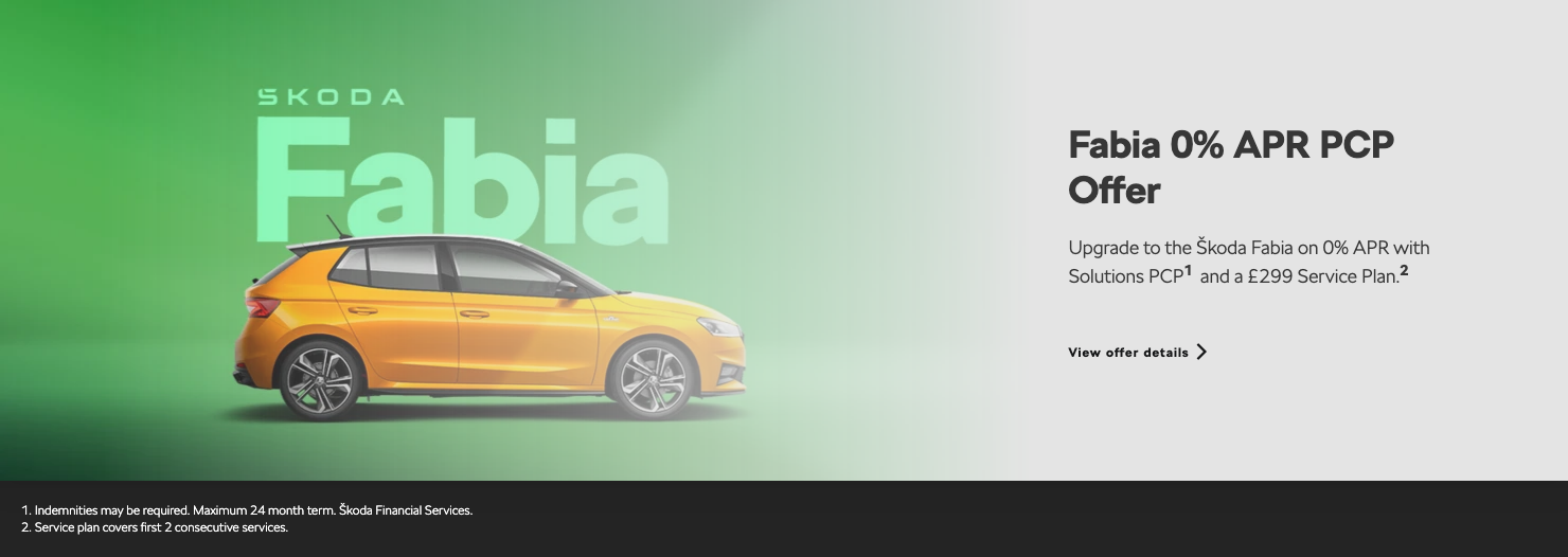 FABIA PCP 0% APR Offer