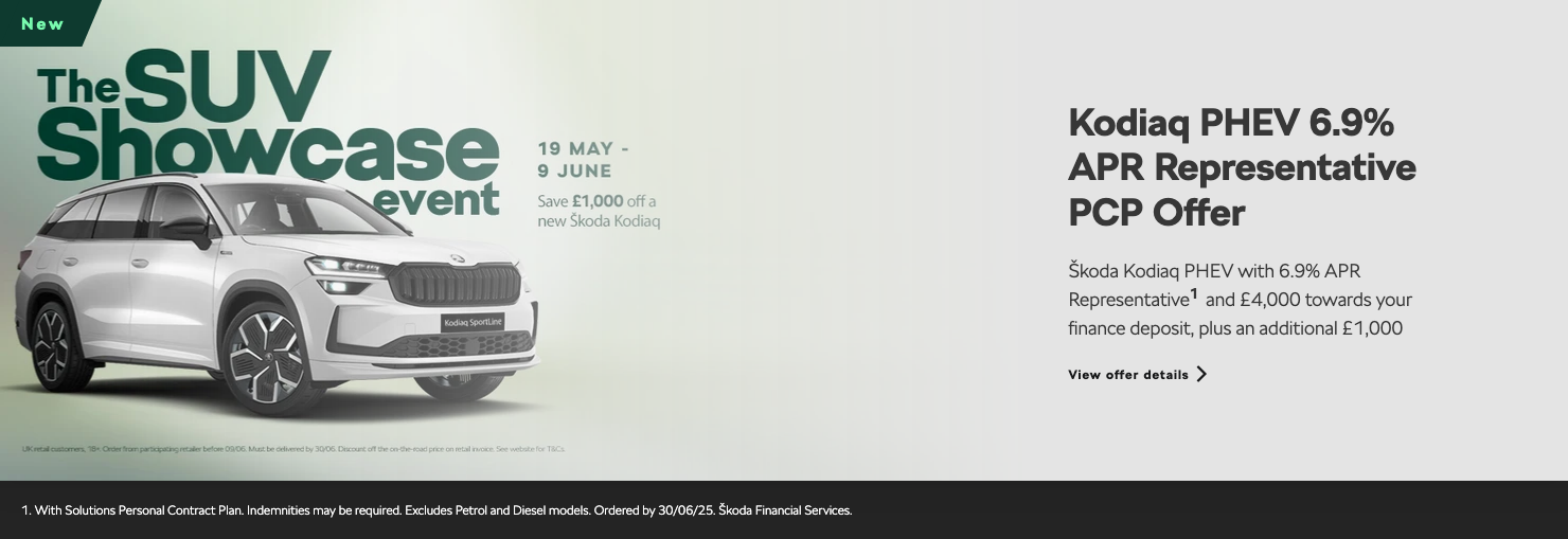 KODIAQ PHEV 6.9% APR PCP Offer