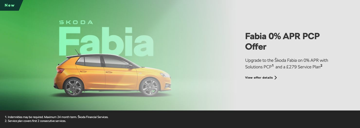 FABIA PCP 0% APR Offer