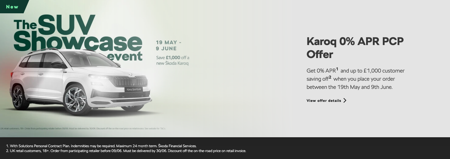 KAROQ 0% APR PCP Offer