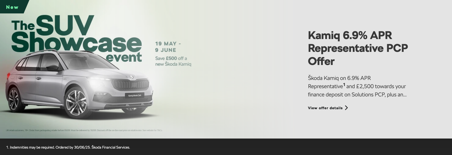 KAMIQ PCP 6.9% APR Offer