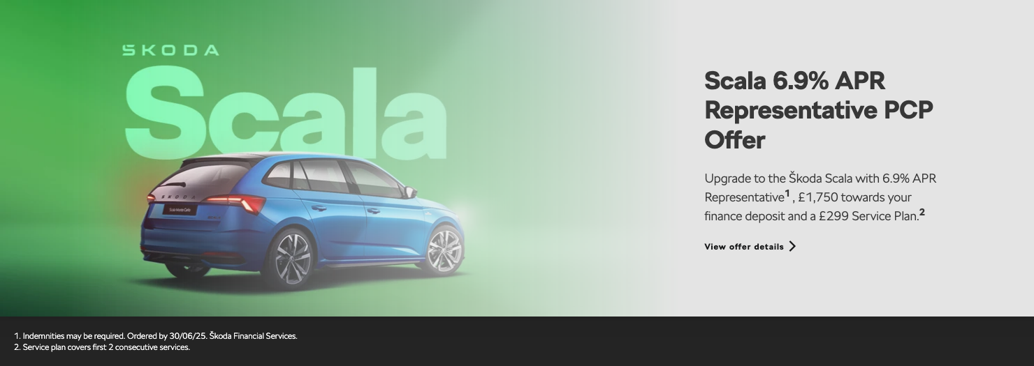 Scala 6.9% APR PCP Offer