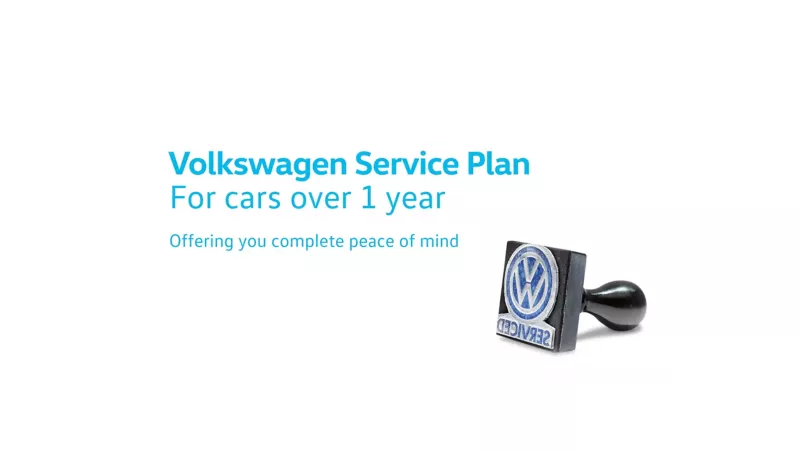 Volkswagen Service Plan -  For cars over 1 year - Offering your complete peace of mind
