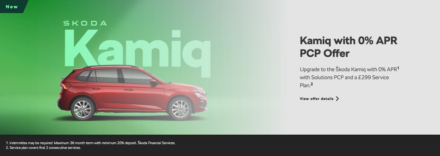Kamiq 0% APR PCP Offer