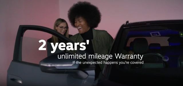 2 years unlimited mileage warranty