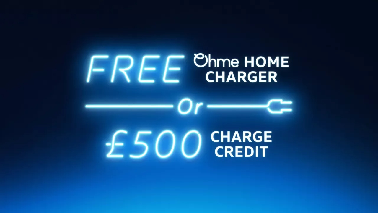 Free Ohme Home Charger or £500 charge credit