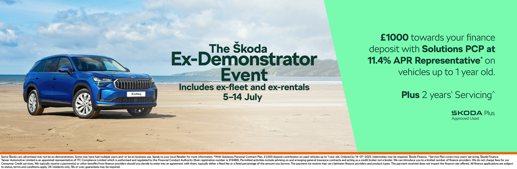 Škoda – July Ex-Demonstrator Event - banner