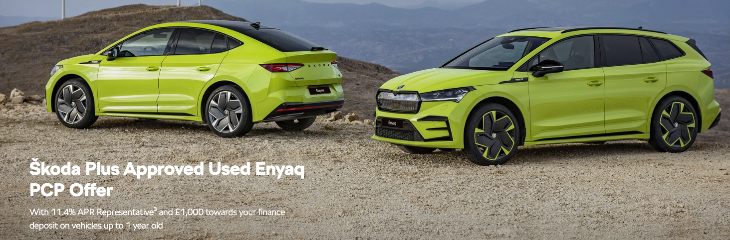 Skoda Plus Approved Used Enyaq PCP Offer